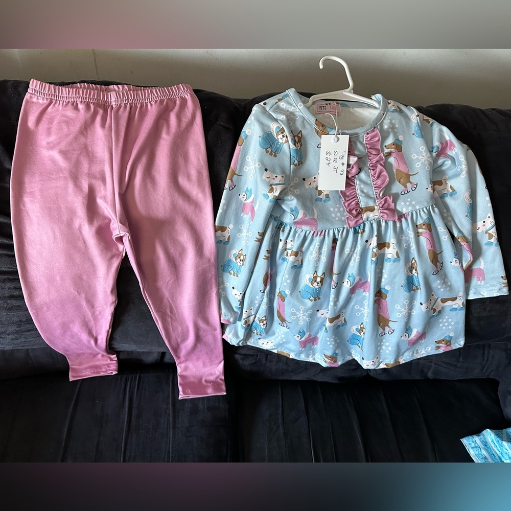 Adorable Blue and Pink Kids matching Set